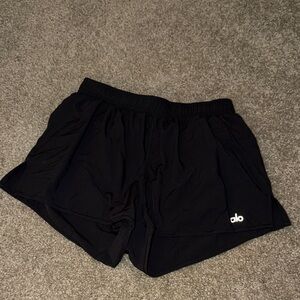ALO Yoga Women’s Black Athletic Running Shorts